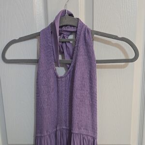 Chic Lavender Backless Dress